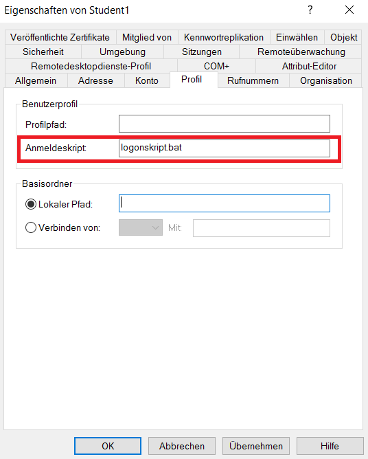 Logon Skript erstellen (Active Directory) – SID-500.COM