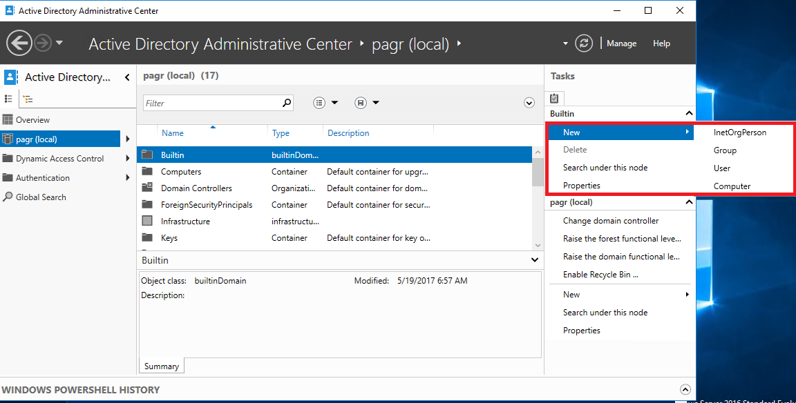 Learning PowerShell with Active Directory Administrative Center ...