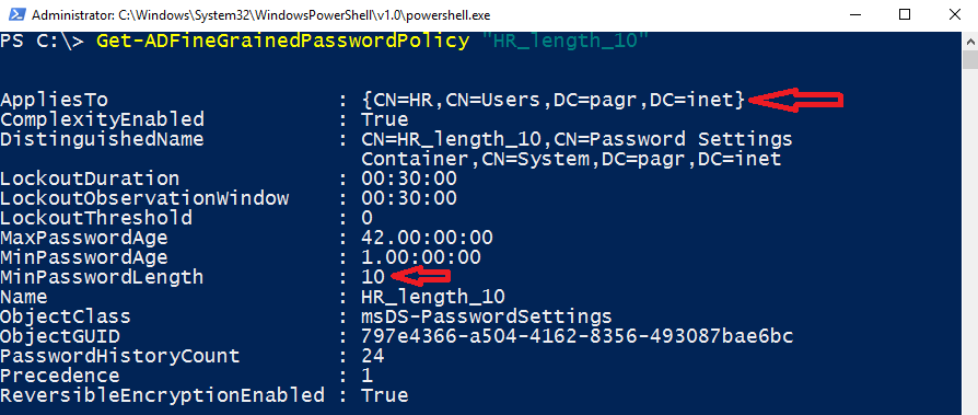 PowerShell: Configuring Fine Grained Password Policies (PSO) – SID-500.COM