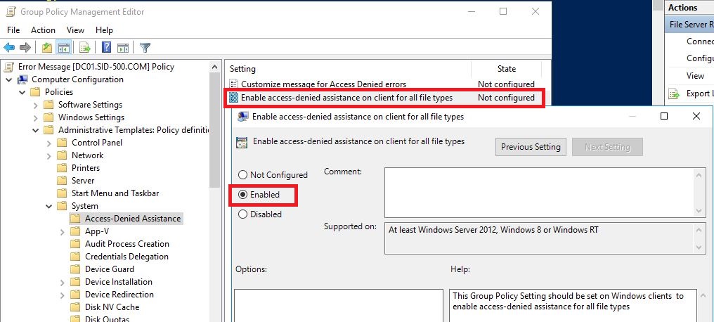 Windows Server 2012/2016: Changing the Access Denied Error Message and ...
