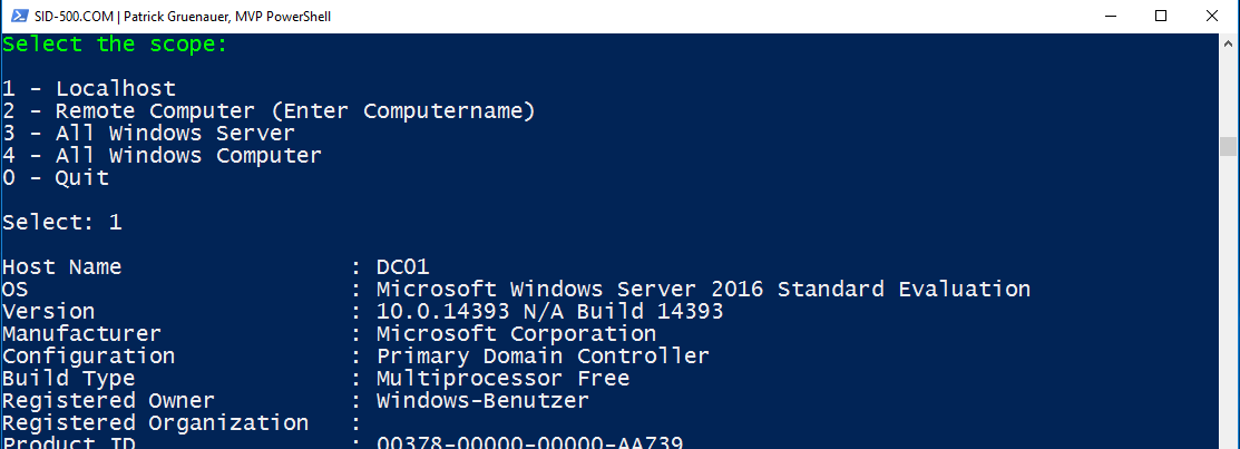 AD Overview Graphical Tool: Active Directory Domain Services Section ...