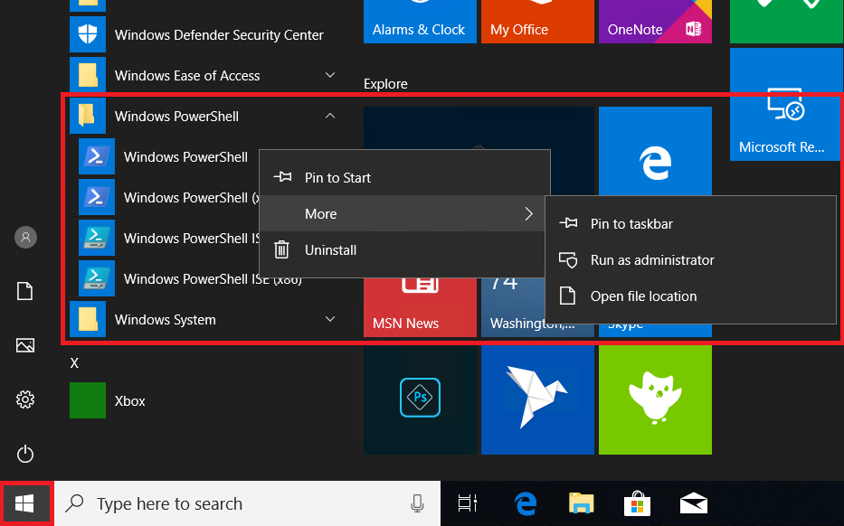 The many ways to start PowerShell – SID-500.COM